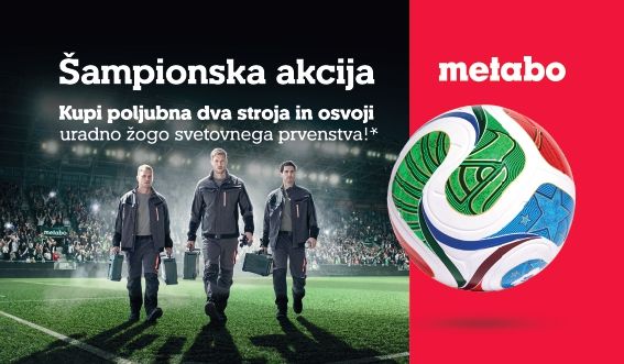 Metabo 18 V orodje in šampionska akcija